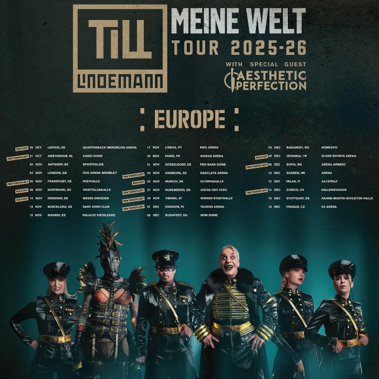 TILL LINDEMANN ZAPOČINJE TURNEJU U NOVOM SASTAVU